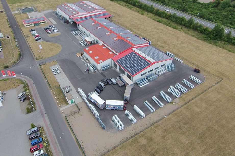 Aerial view of the company premises